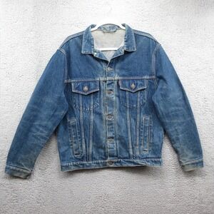 Levi's Big E Vintage Denim Jacket Estimated Large Distressed